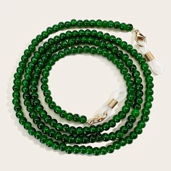 Fashion Beaded Glasses Chain Anti Slip Sunglasses Reading Glasses Lanyard Strap Vintage Face Covering Retainer