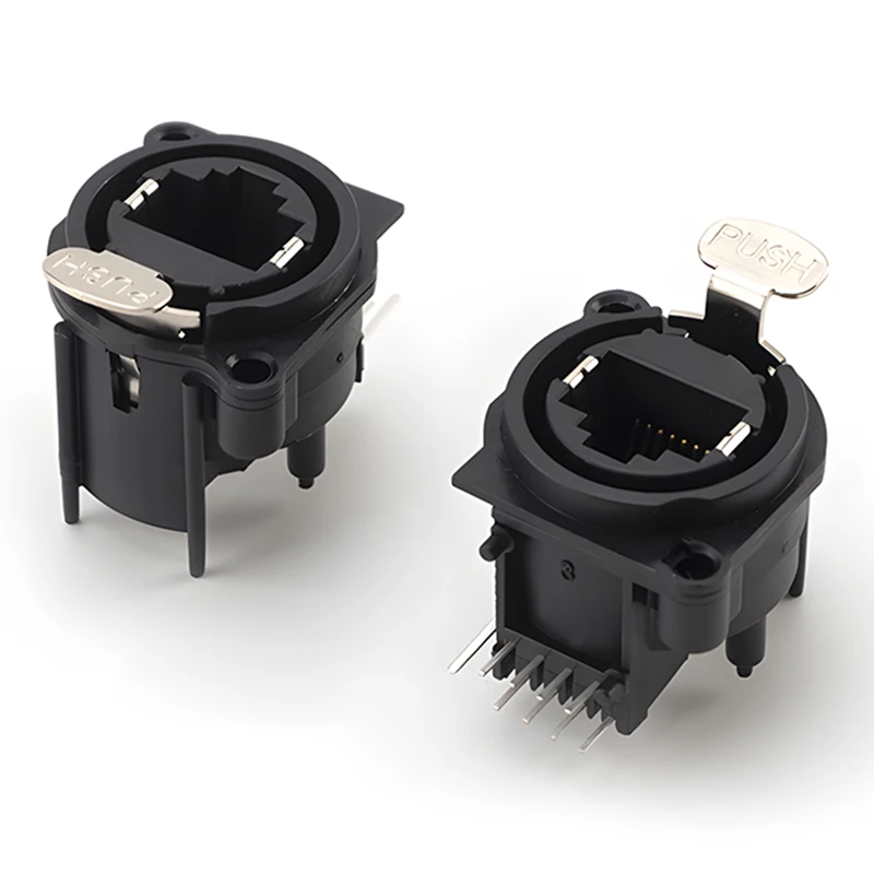 10 pcs XLR 3 Pin Male Plug + Female Socket Connector Square Shape PCB Panel Mount Chassis 3 Pole XLR Adapter view 6