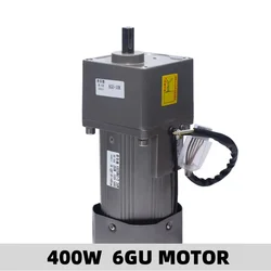 400W 220V AC Gear Reducer Motor  single motor  Fixed Speed Motor 6GU gear box  speed 3K-500K CW CCW