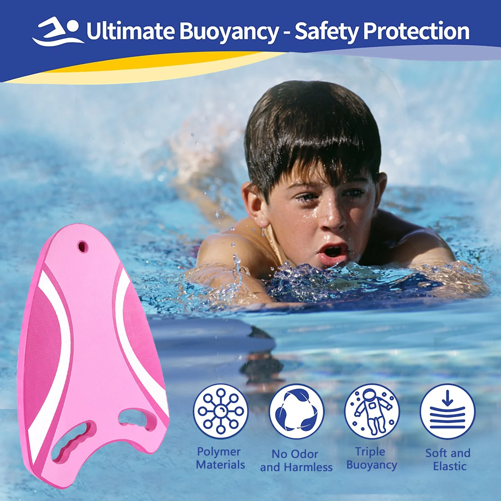 Swimming Kickboard Non-Irritating Training Swim Board For Adults Children Swimming Beginner Training Aid And Pool Exercise
