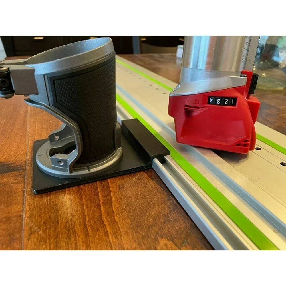 Imagem -02 - Adaptador Roteador para Makita ou Festool Track Saw Trilho Guia Impressão 3d Milwaukee 2723203d