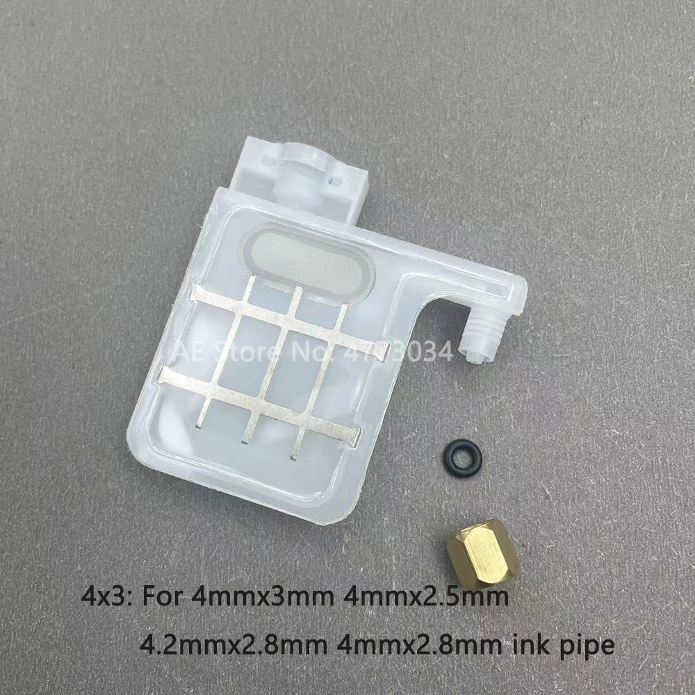 20PCS Damper DX5 Square Head For Galaxy Allwin Human Xuli Witcolor Inkjet Printer XP600 4720 I3200 Printhead Ink Dumper Filter