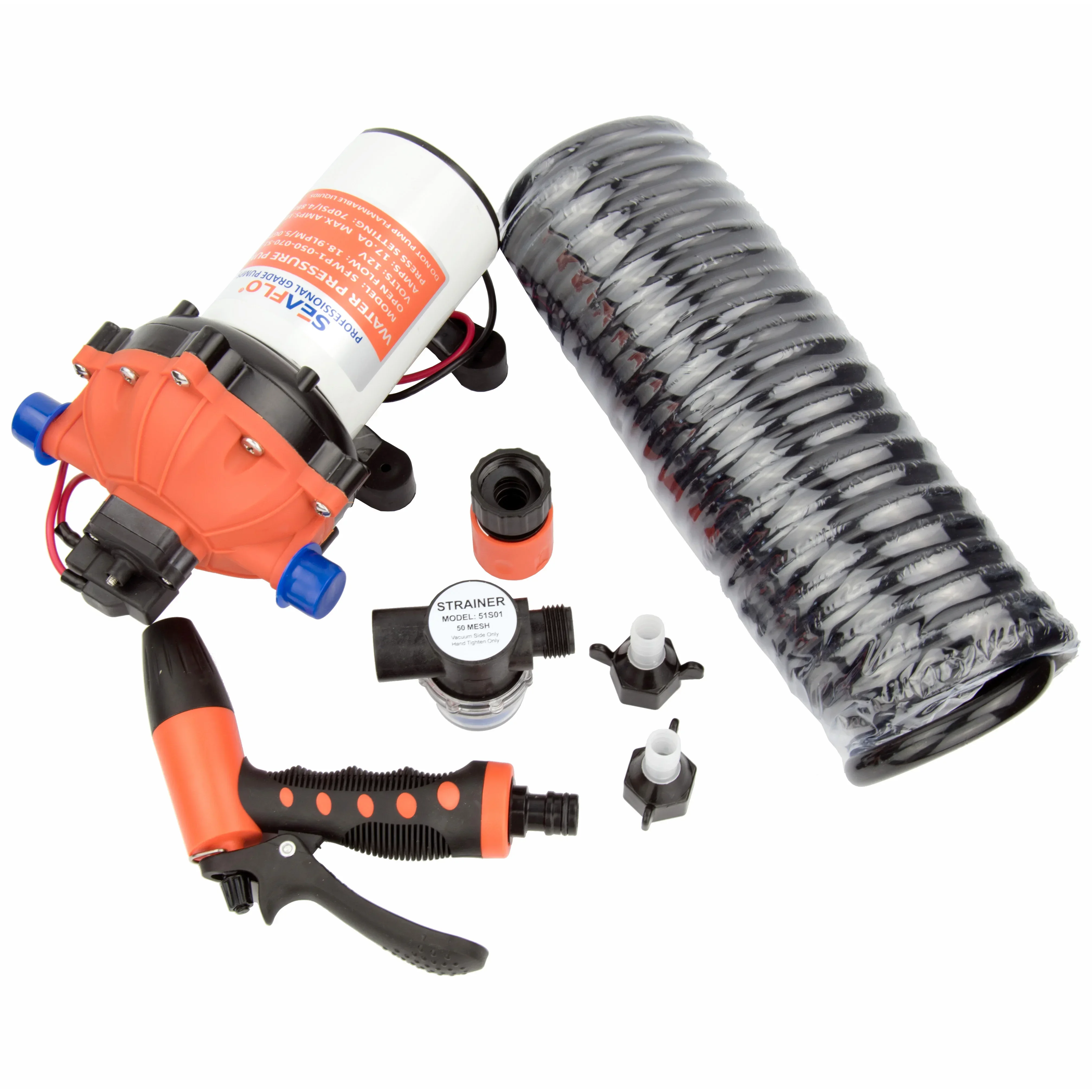 

5.0 GPM 70PSI Washdown Pump Kit Heavy-duty Boat Diaphragm Water Pumps Marine Wash Pump DC 12V