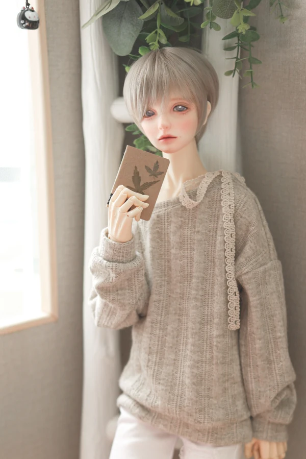 Bjd Poppenkleding Mica Gestreepte Trui Riem Van De Schouder Pullover Tops Voor 1/3 1/4 Bjd Sd Dd Msd Mdd Sd13 Sd17 Popo68 Oom