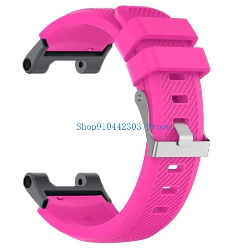 

652F Monochromatic Silicone Strap Twill Watch Bands for