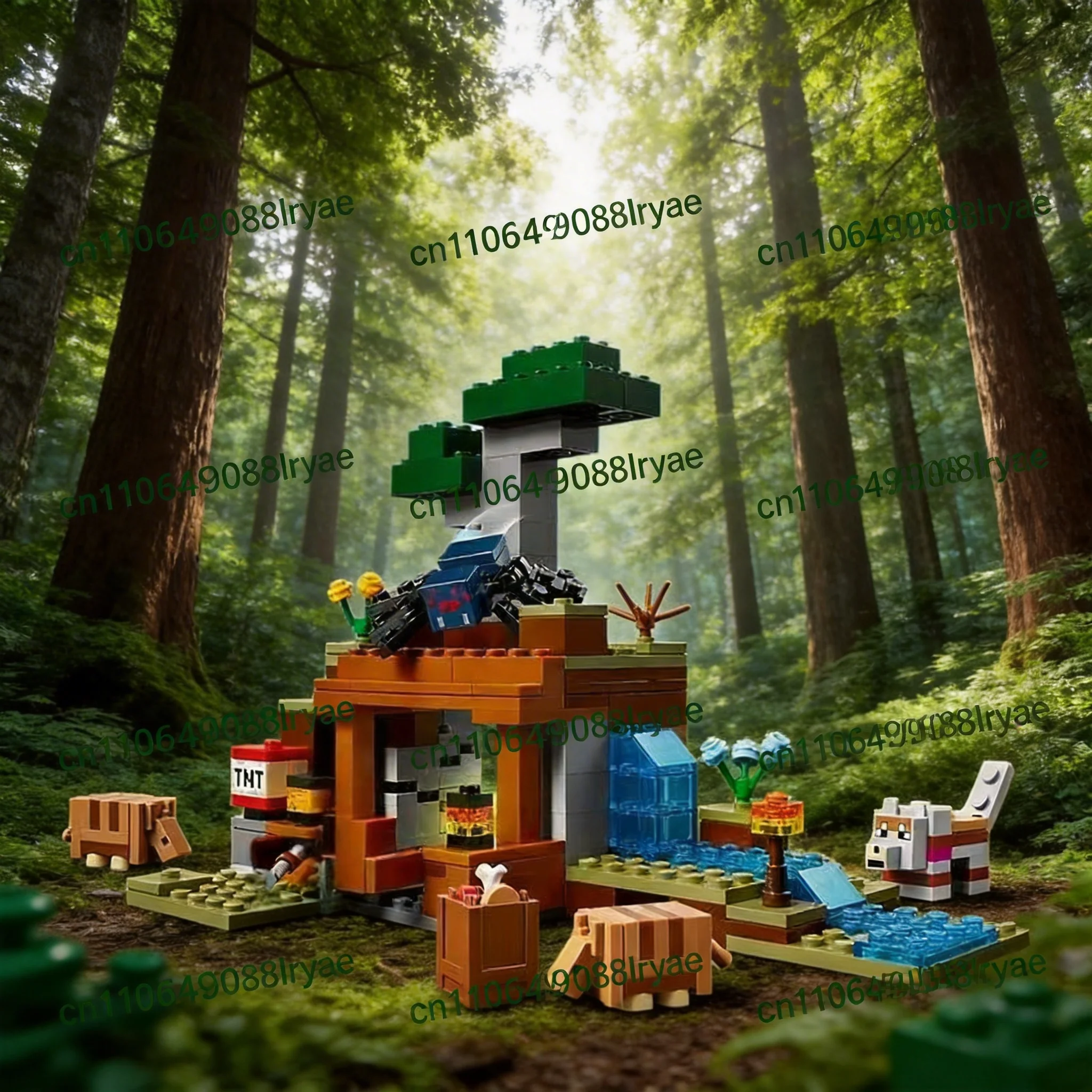 

Compatible with MOC set My Mini World Game Series building blocks Armadillo Mine Adventure Assembly toy Birthday Gift