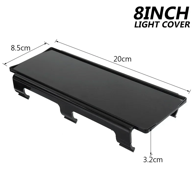 

6/8 Inch Lens Kit Led Light Cover Snap Black for Off-Road SUV ATV Straight LED Work Light Bar