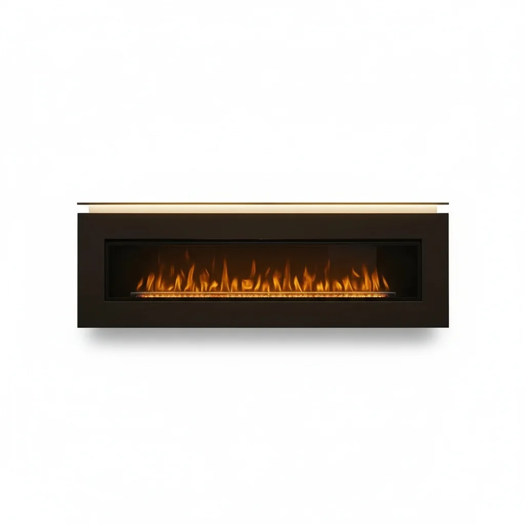 Wall Mounted Electric Fireplace, 3 Sided Metal Glass, 1842mm, Recessed Smart Fireplace, Multicolor LED Flame Heater, Indoor