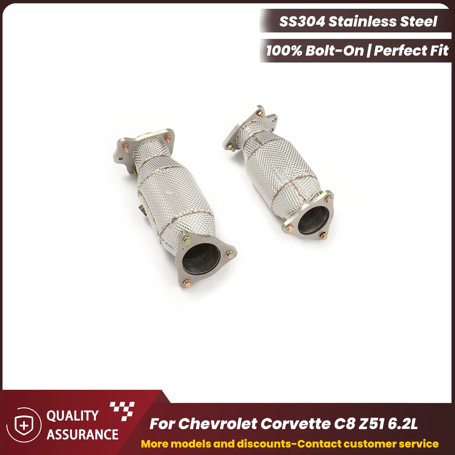 

Спортивный даунпайп ECCF с теплозащитным экраном для Chevrolet Corvette C8 Z51 6.2L: Агрессивный звук, высокая производительность, улучшенные характеристики