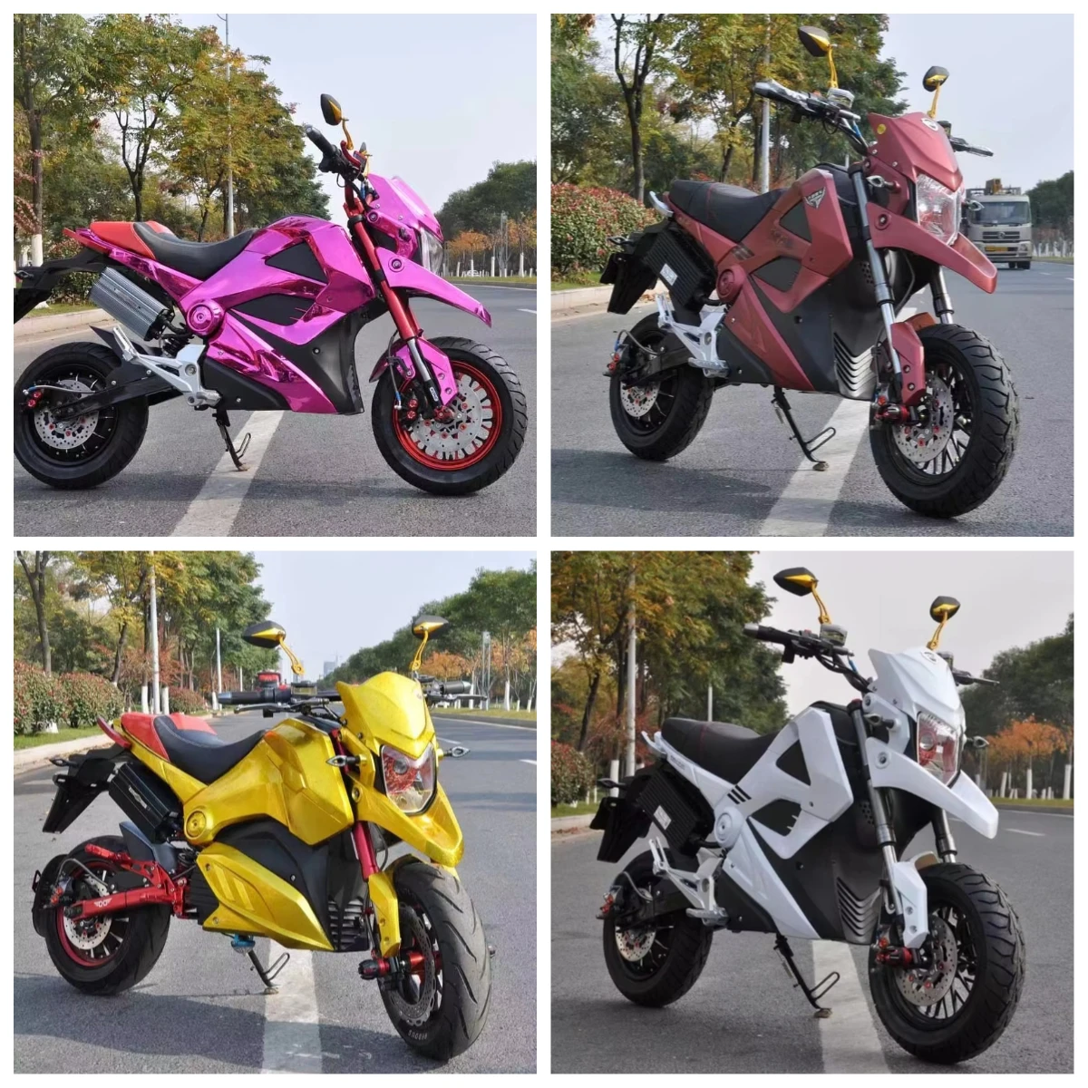Krono Wild New Arrival 72V Silence Electric Racing Motorcycle Lithium Battery Technology 2000W 40A Electric Motorcycle