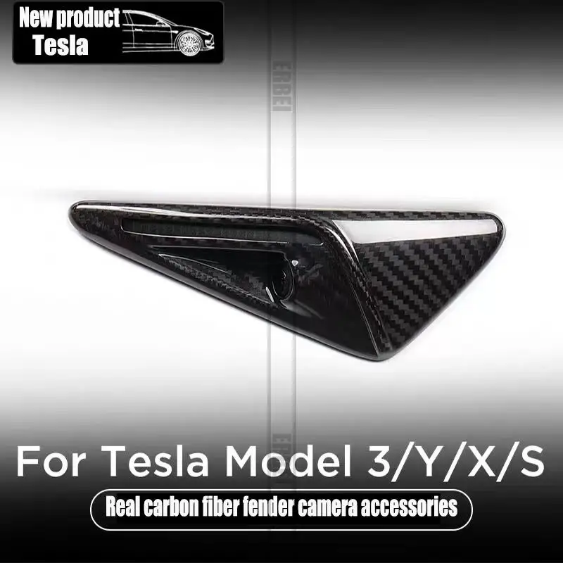 

КРЫЛО боковой камеры Tesla 21 Model3/Y, натуральное углеродное волокно, модификация защитного корпуса из сухого углеродного волокна