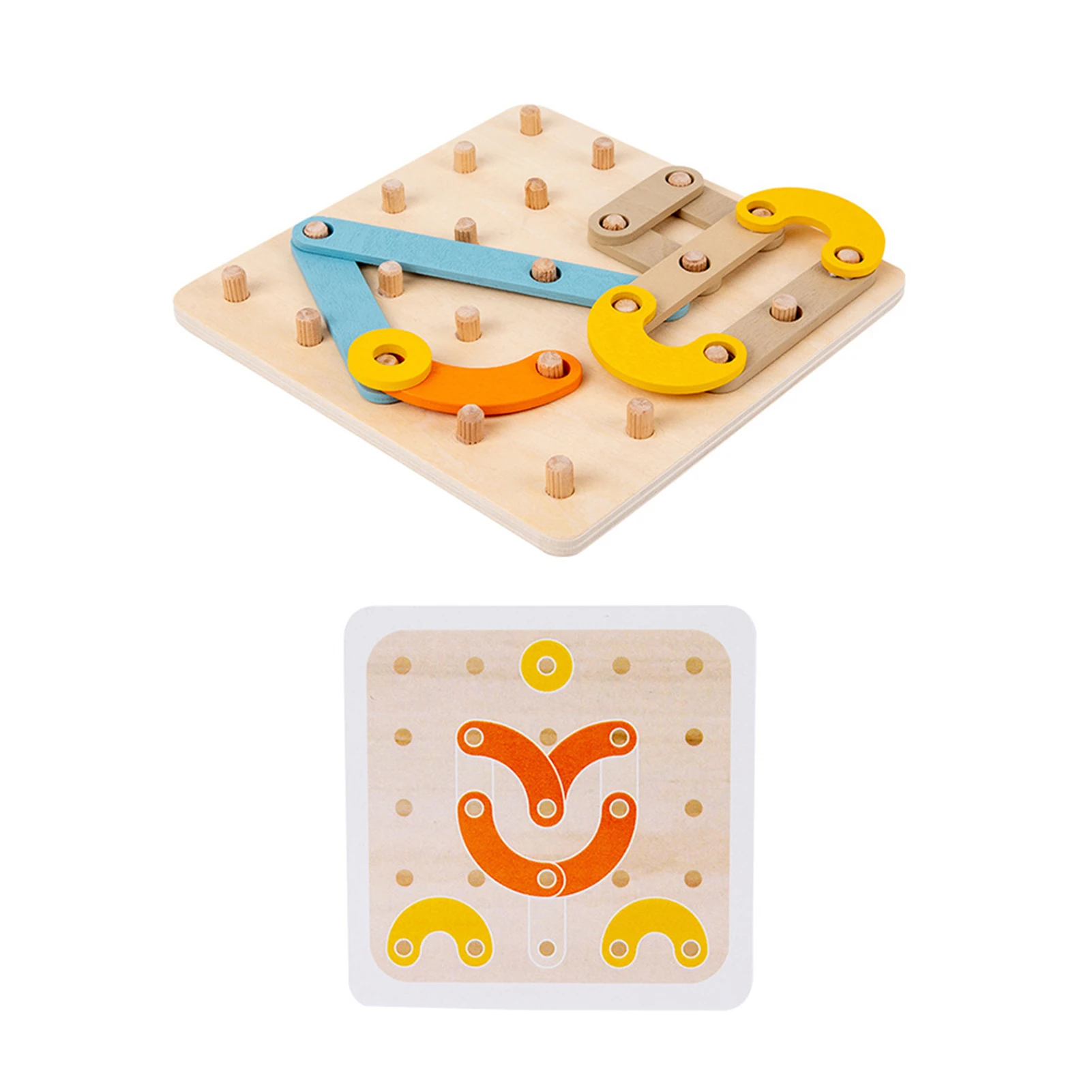 

Деревянные блоки-головоломки, игрушка для тренировки мозга, 3D танграммы, головоломка, образовательный подарок