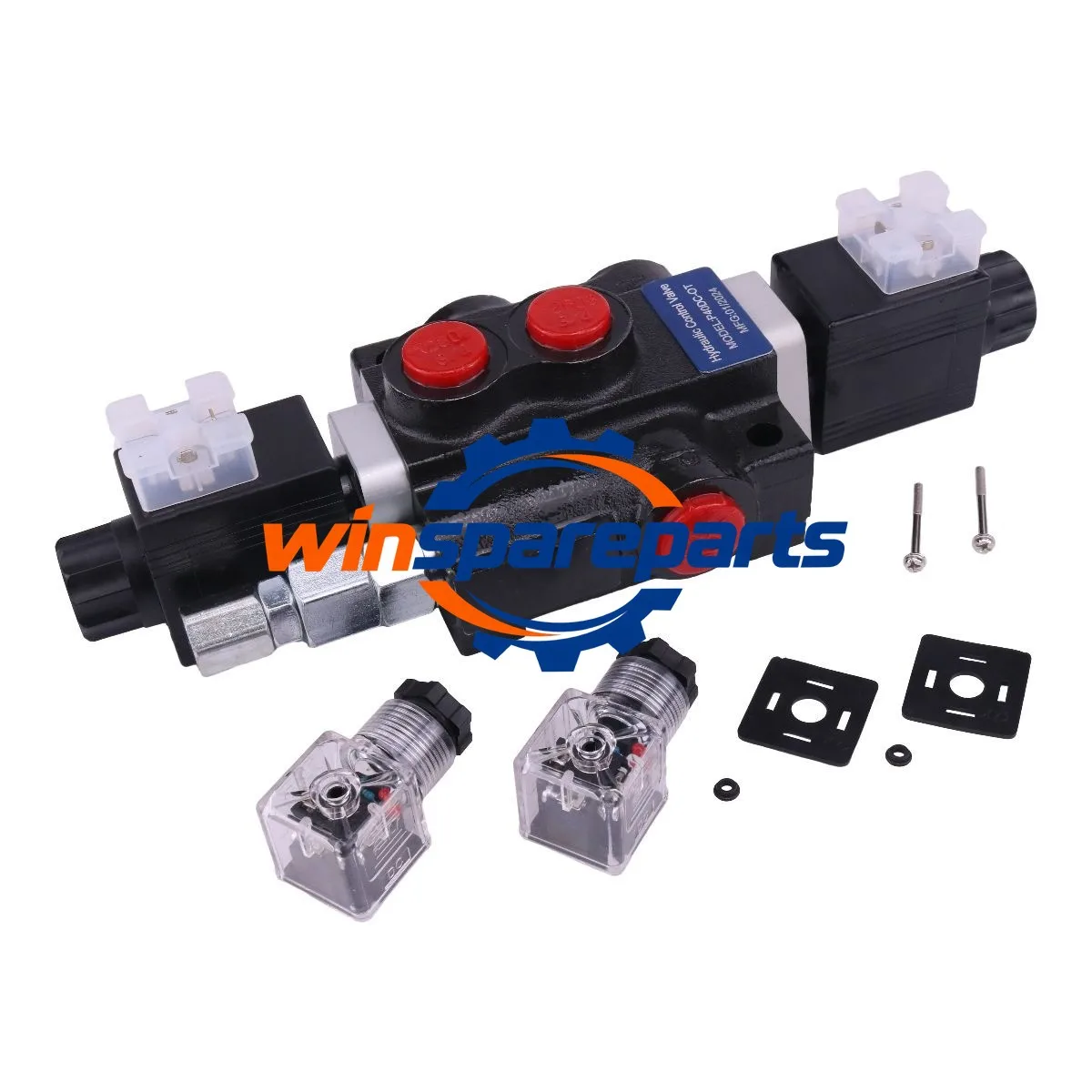 1 Spool Solenoid 12V DC Hydraulic Control Valve Double Acting 13 GPM 3600 PSI