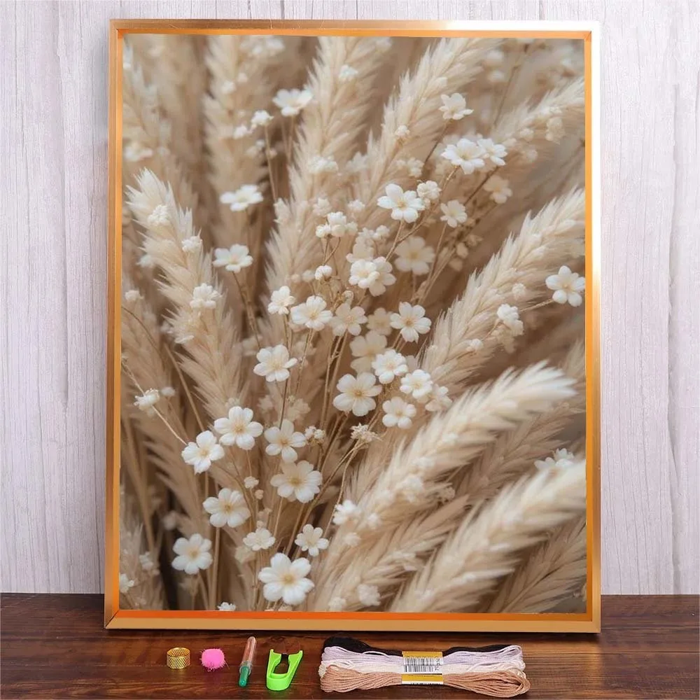 

Cross Stitch Kit Cotton Fabric Cloth Full Printed Canvas Cotton Thread Embroidery For Bedroom Wall DIY Handmade Gift Home Decor