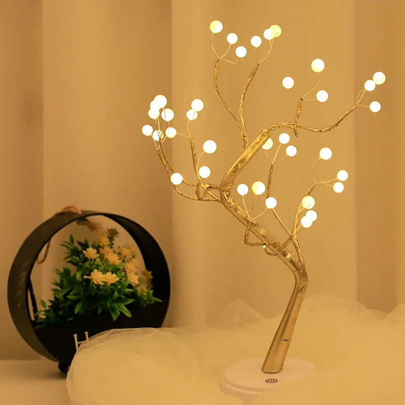 LEDpearl night light small tree light Creative modeling Valentine's Day bedroom lights decorative lights indoor small tree light