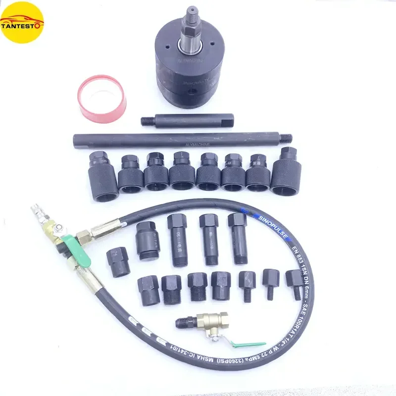 1000NM Diesel Common Rail Injector Pneumatic Extractor Puller Removal Tool Sets For ALL Brands Air Source 0.5-0.8bars