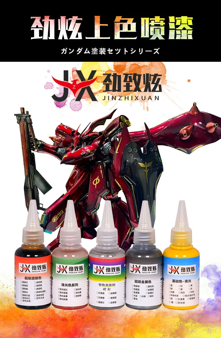 Paint Model Pre Tuning Pearl Color Non-dilutive GK Handmade Car Model Spray Bead Color Series Coloring