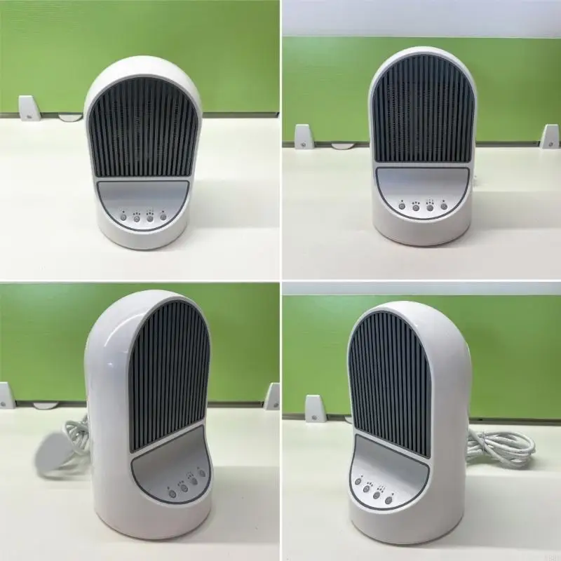 Tragbares elektrisches Heizgerät aus ABS, 3 Wärmekonfigurationen, geräuscharm, 34 für Schlafzimmer, Schreibtisch, N58D