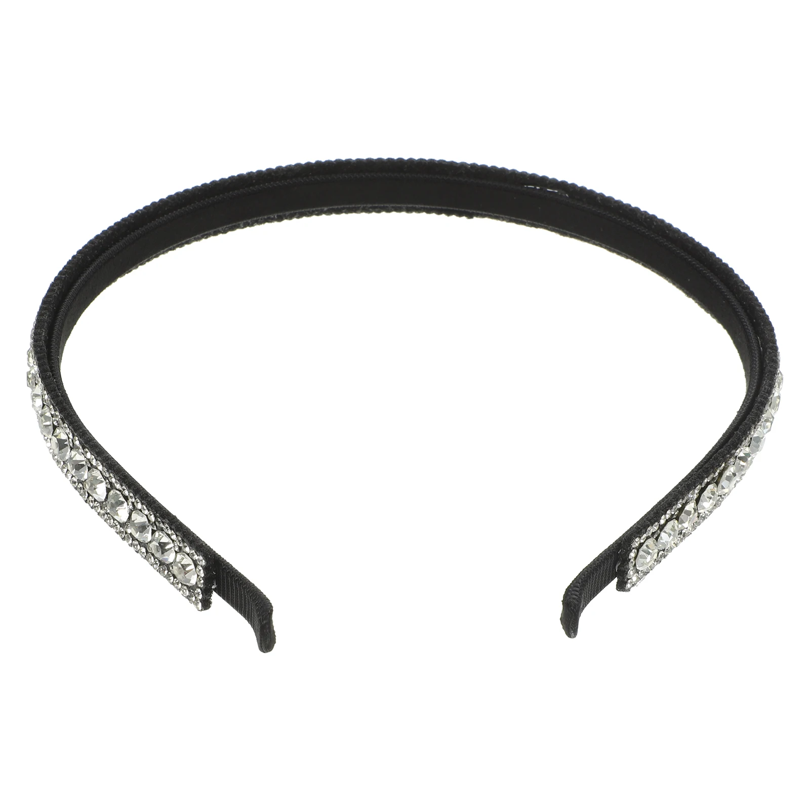 

White Non Teeth Design Rhinestone Face Wash Hair Headb Headb for Women Face Wash Curly Hair Girls Korean Workout Fitness