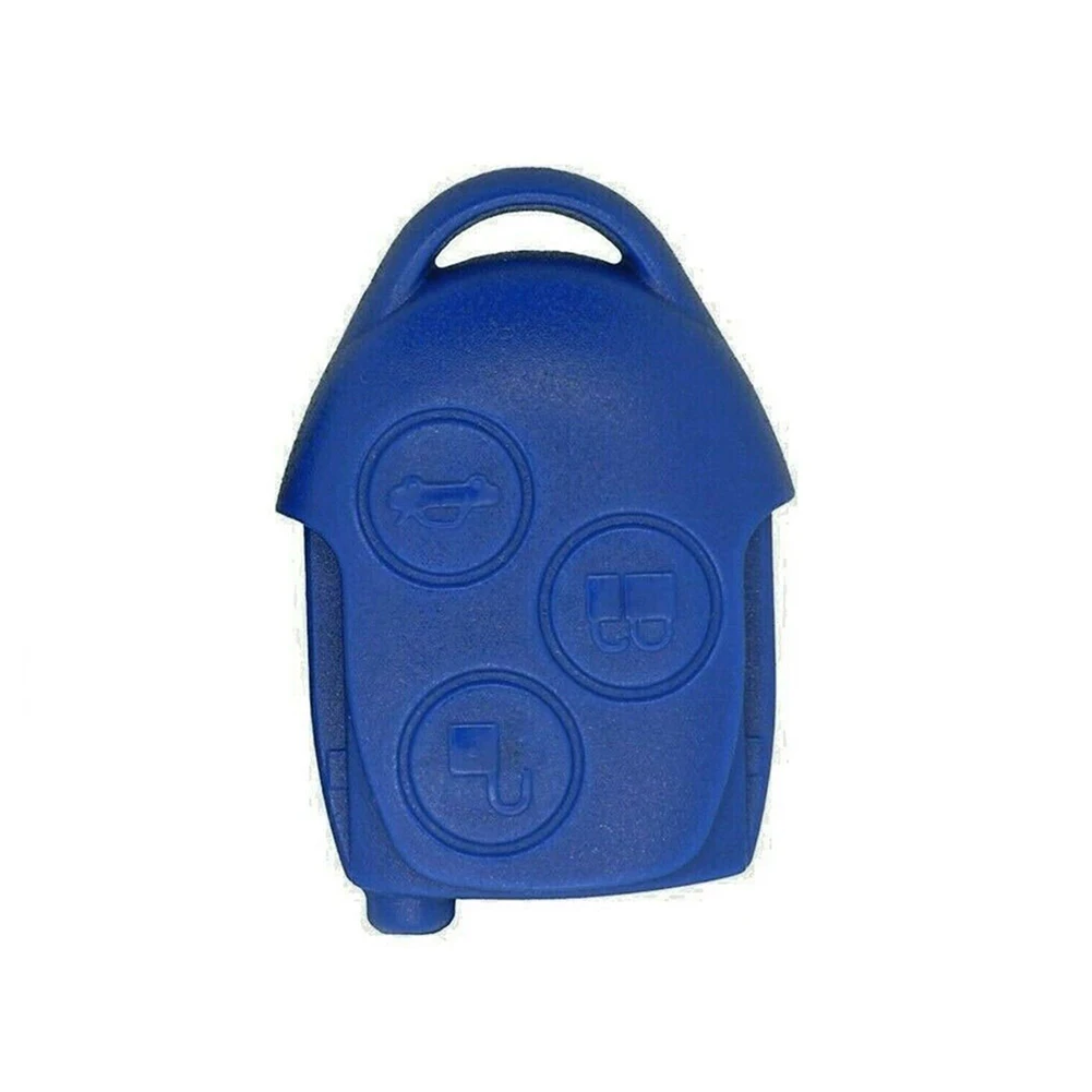 Custodia per portachiavi blu per Ford Transit Connect Mk7 2006-2014 custodia per portachiavi a distanza a 3 pulsanti accessori per interni auto