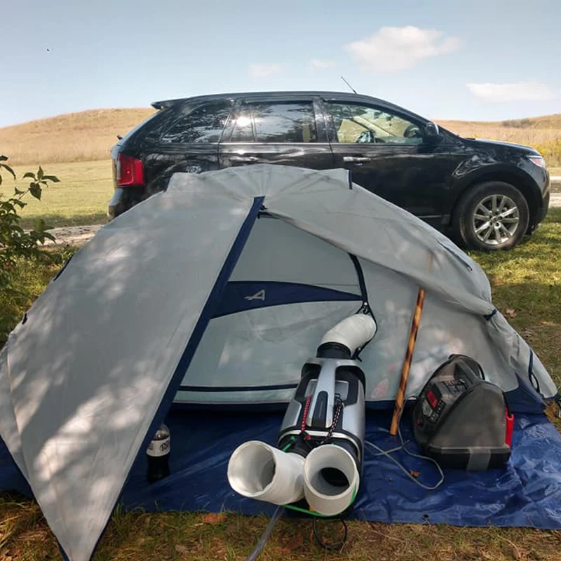 Portable Air Conditioner Zero Breeze AC DC Solar Mini 2300BTU Solar Battery Power Air Conditioner Portable for outdoor travel