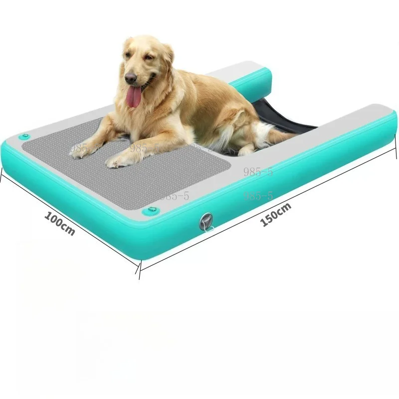 Double Layer Floating Ladder Inflatable Slope Dog Water Activity Toy
