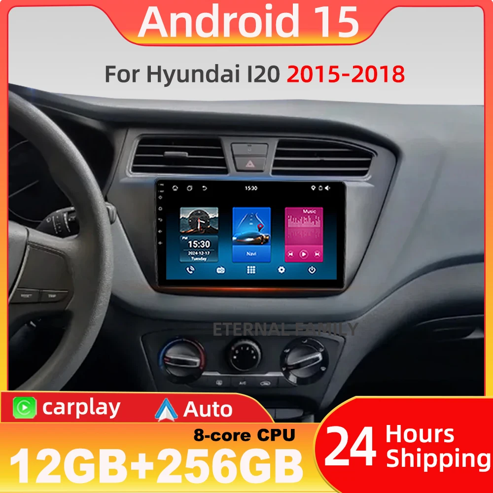 

Car Android 15 Radio Multimedia Player For Hyundai I20 2015-2018 LHD RHD Multimedia Player GPS Navigation NO 2 Din DVD Head Unit