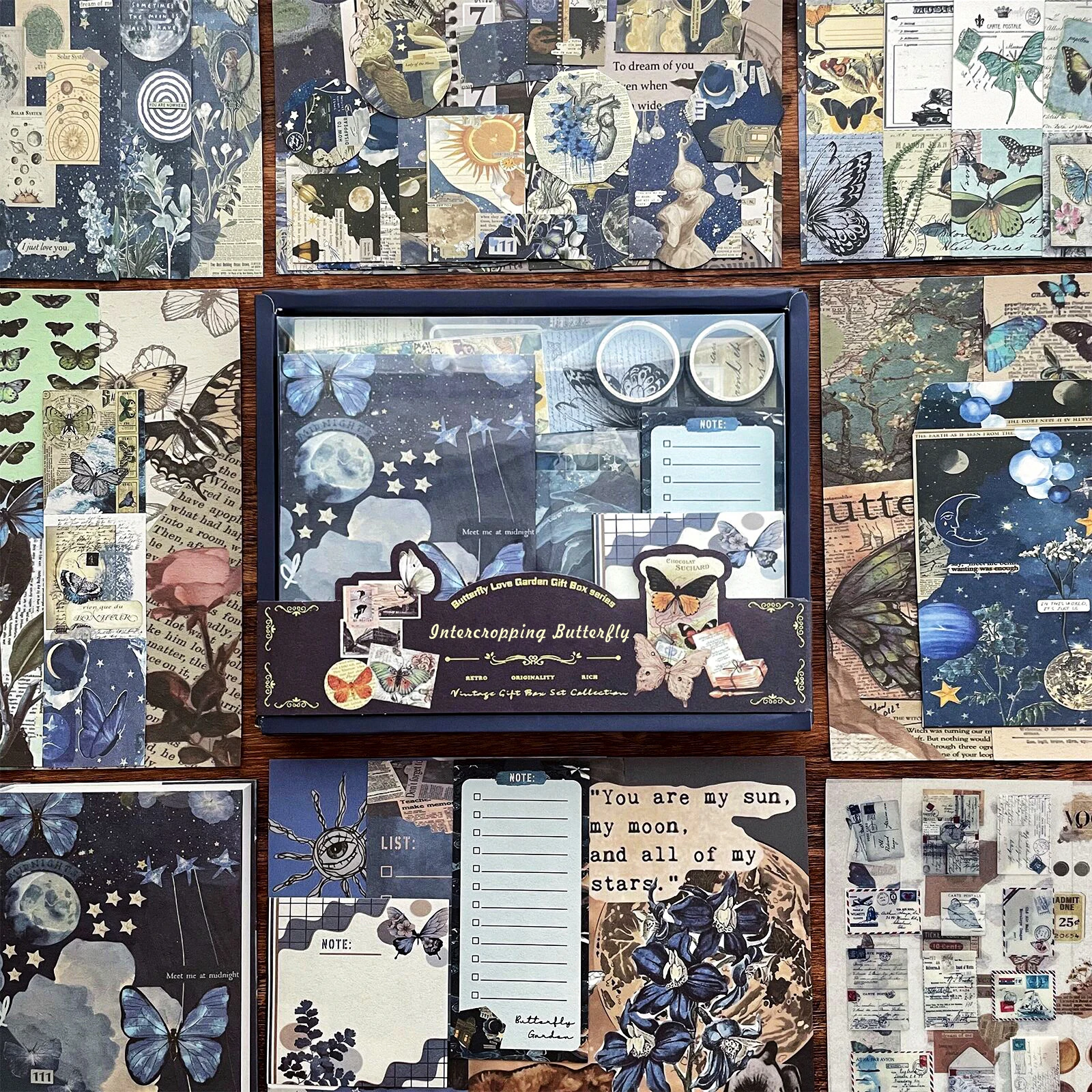232pcs/box Scrapbooking Set DI - Vintage Junk Journal Scrapbooking Paper ulasan dan harga