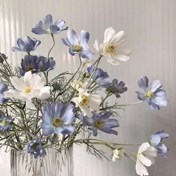 Wholesale Daisy Silk Artificial Flower Chamomiles 60cm Fake Flower Home Table Decors Room Wedding Party Diy Center Piece Bouquet