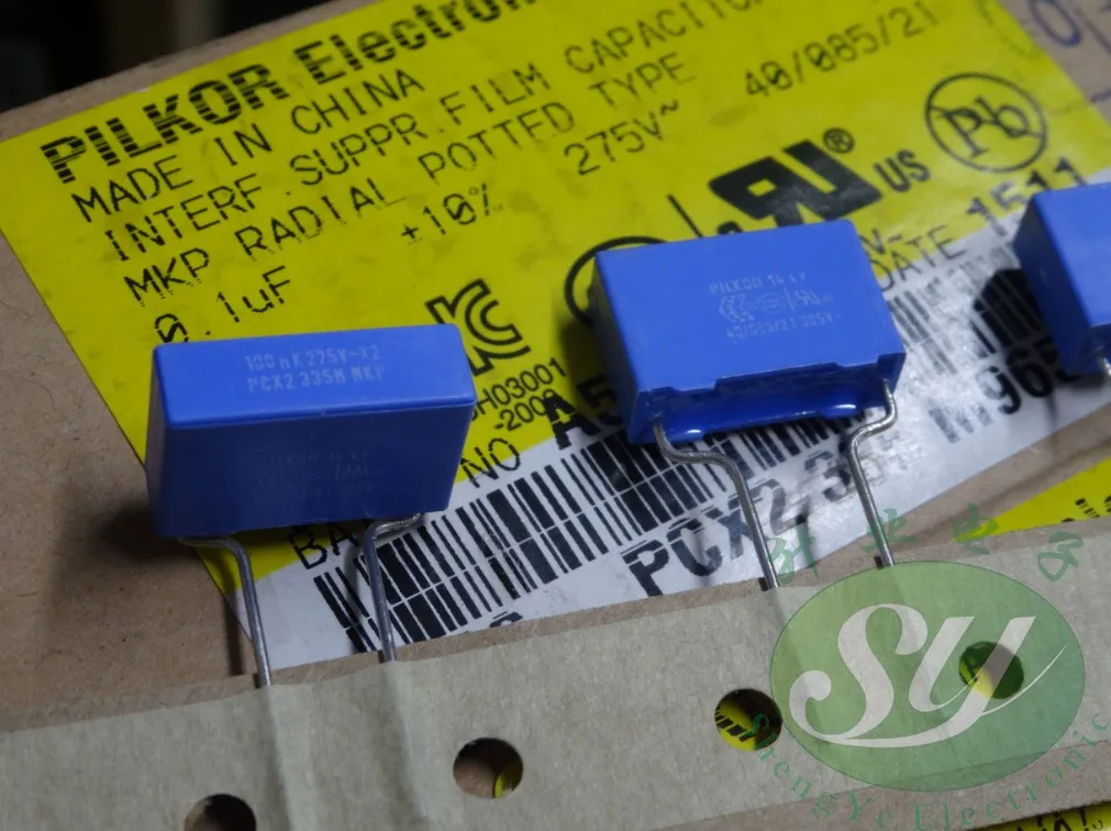 

30PCS BC PILKOR MKP335 104/275VAC P15MM 0.1UF 275VAC blue film capacitor 0.1uf/275vac VISHAY PCX2 335 100NF 275V 104