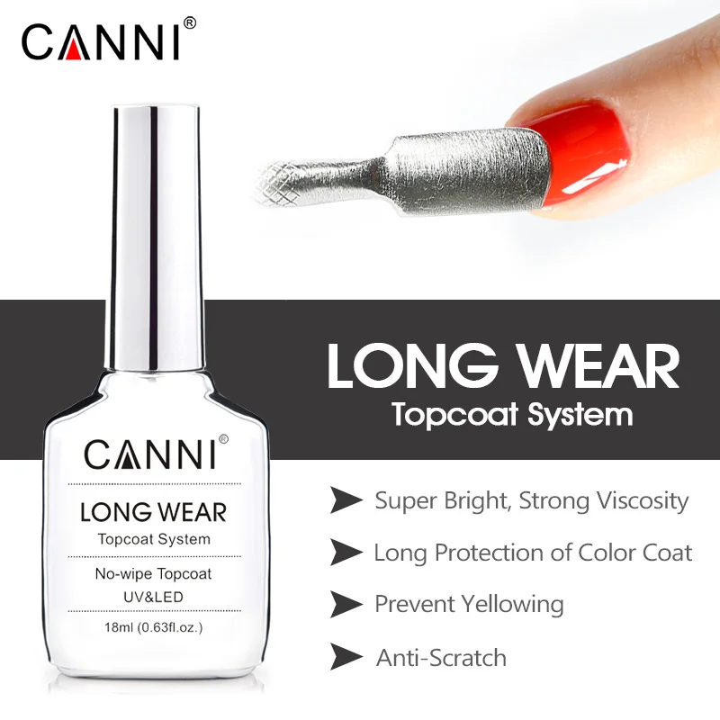 CANNI 16ml Diamond Top Coat TPO-FREI HEMA-FREI Abziehbarer UV-LED-Gel-Lack Nagelkunst Hochglanz-Schutzlack Nagelgel – Detail 14
