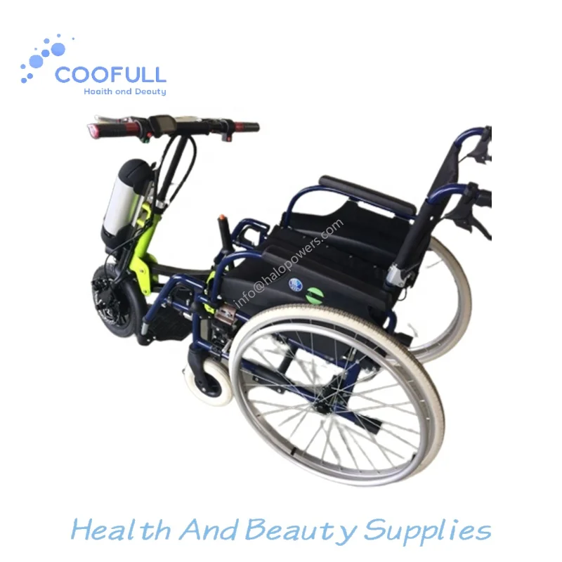 Coofull Electric Handcycle Wheelchair Attachment Handicapped Handcycle Power Electric Wheelchair