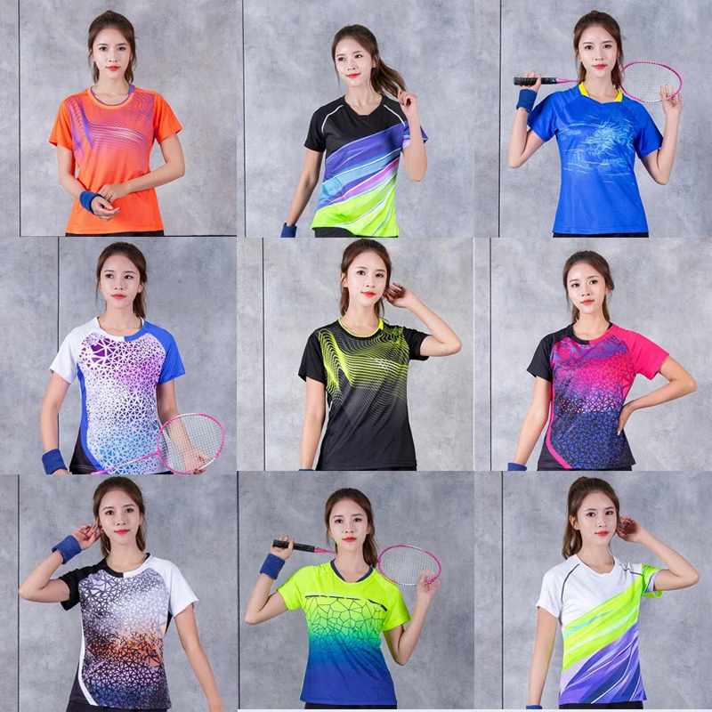 2022 New Badminton T-shirts Women ,Girls Golf Tennis Shirts Clothes,T-shirt Table Tennis  Kids,Quick dry Running Sports t-shirts