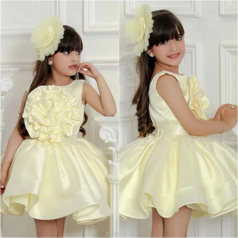 

2025 Kids Birthday Clothes Children Princess Dress Piano Pageant Gown Stage Performance Tutu Ball Outfits Vestido Children