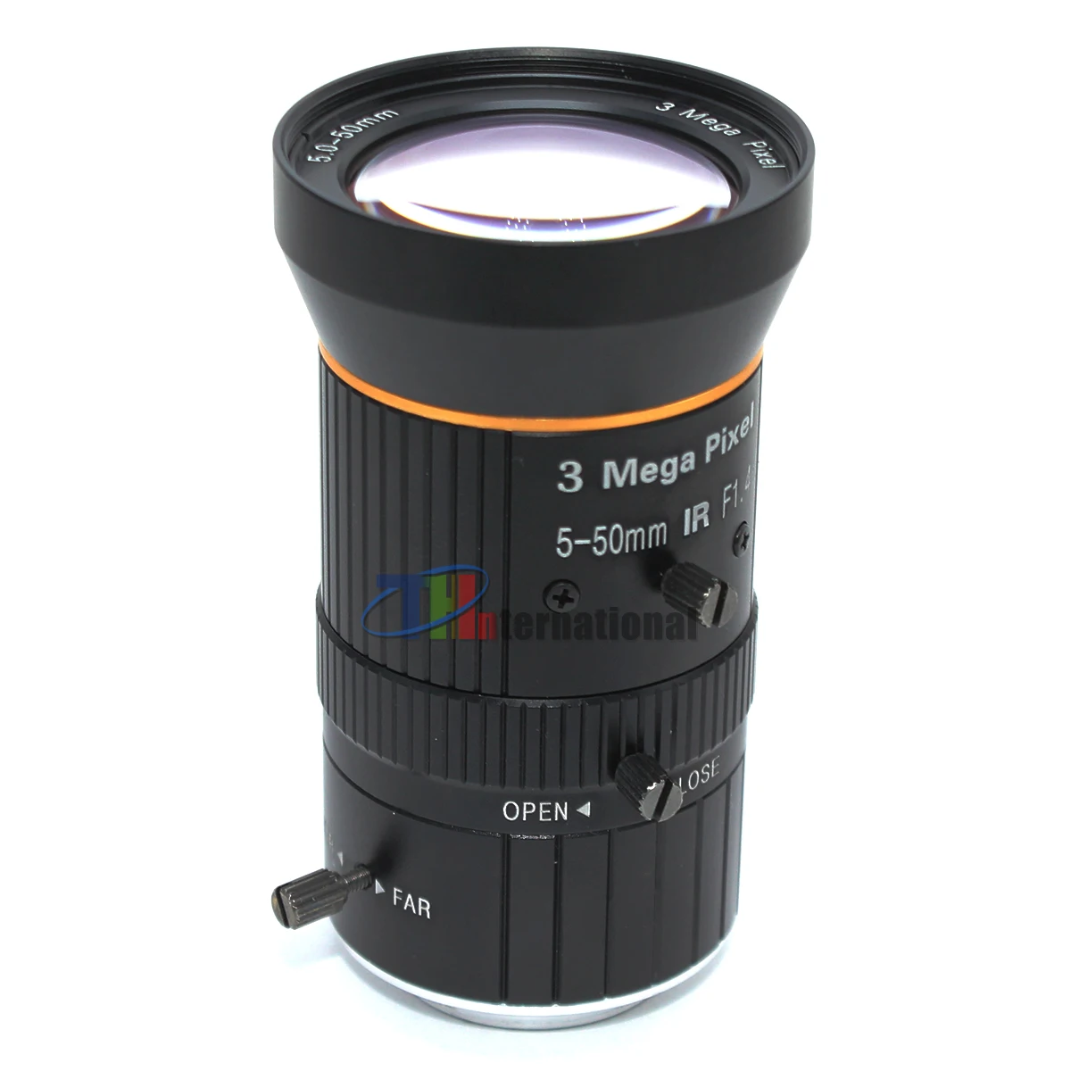 CS Mount Lens para vigilância ao ar livre, íris manual, transmissão ao vivo, câmera de segurança, 3MP, lente 5-50mm, 1/2.7 ", F1.4