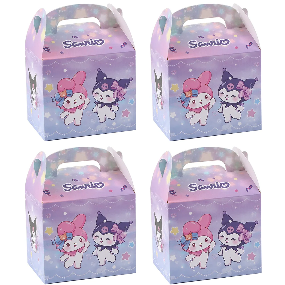 /36pcs Hallo Kitty Geburtstag Dekoration Papier Geschenk box Candy Box Baby party Kawali Kuromied Kinder Party Cookie Box