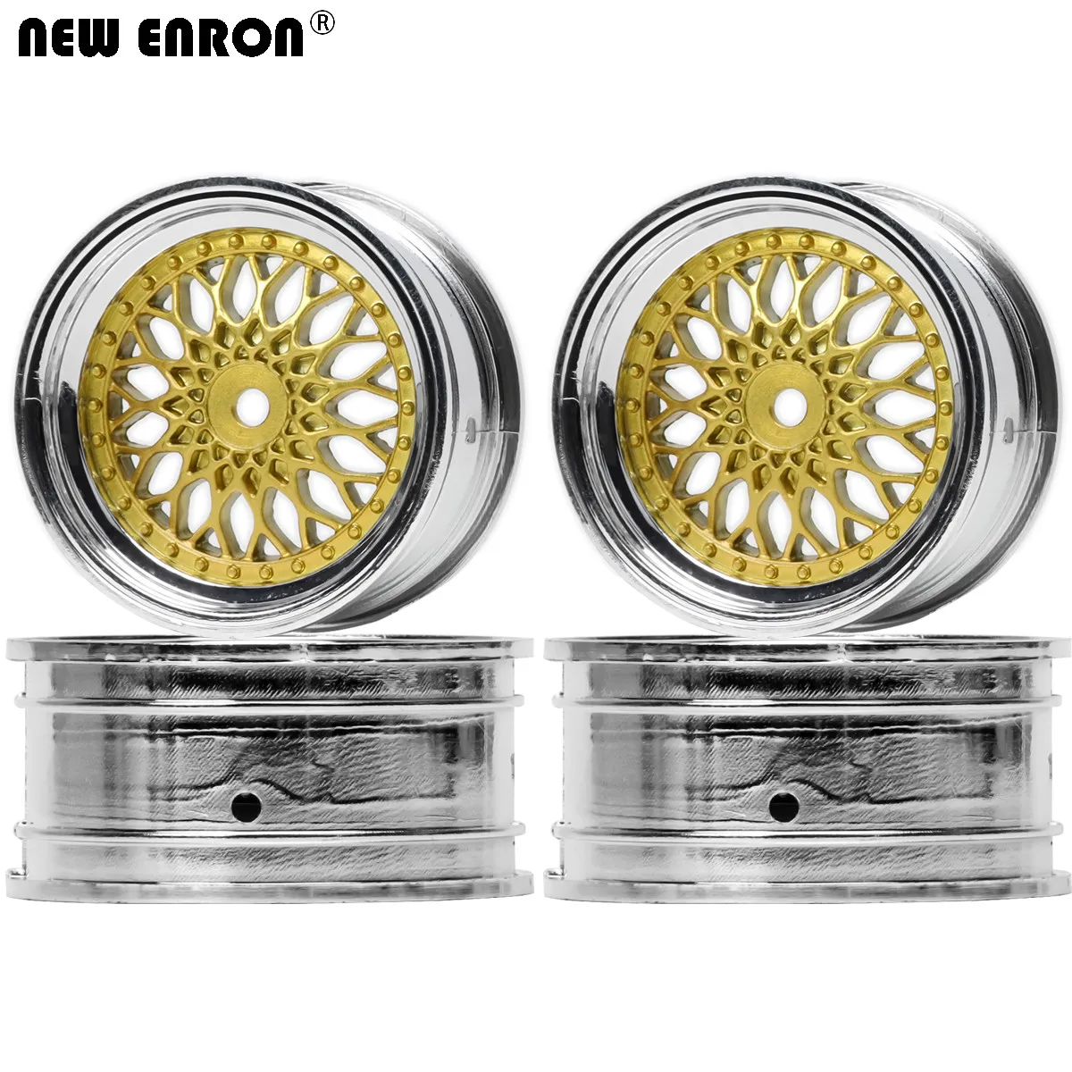 ENRON-Offset Hubs de rodas para RC Car, Nylon Rim, On-Road Drift, Traxxas, HPI, Kyosho, RedCat, Sakura, HSP, Novo, 3mm, 6mm, 9mm, PCes 4