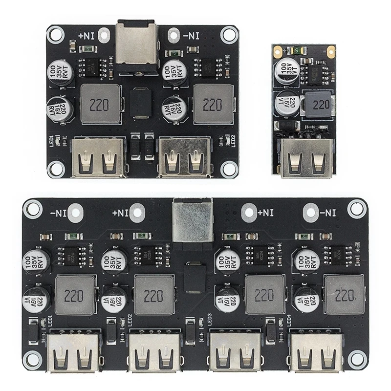 1PCS DC step-down module 12V24V to QC3.0 fast charging, single USB mobile phone charging pad supports Apple Huawei FCP