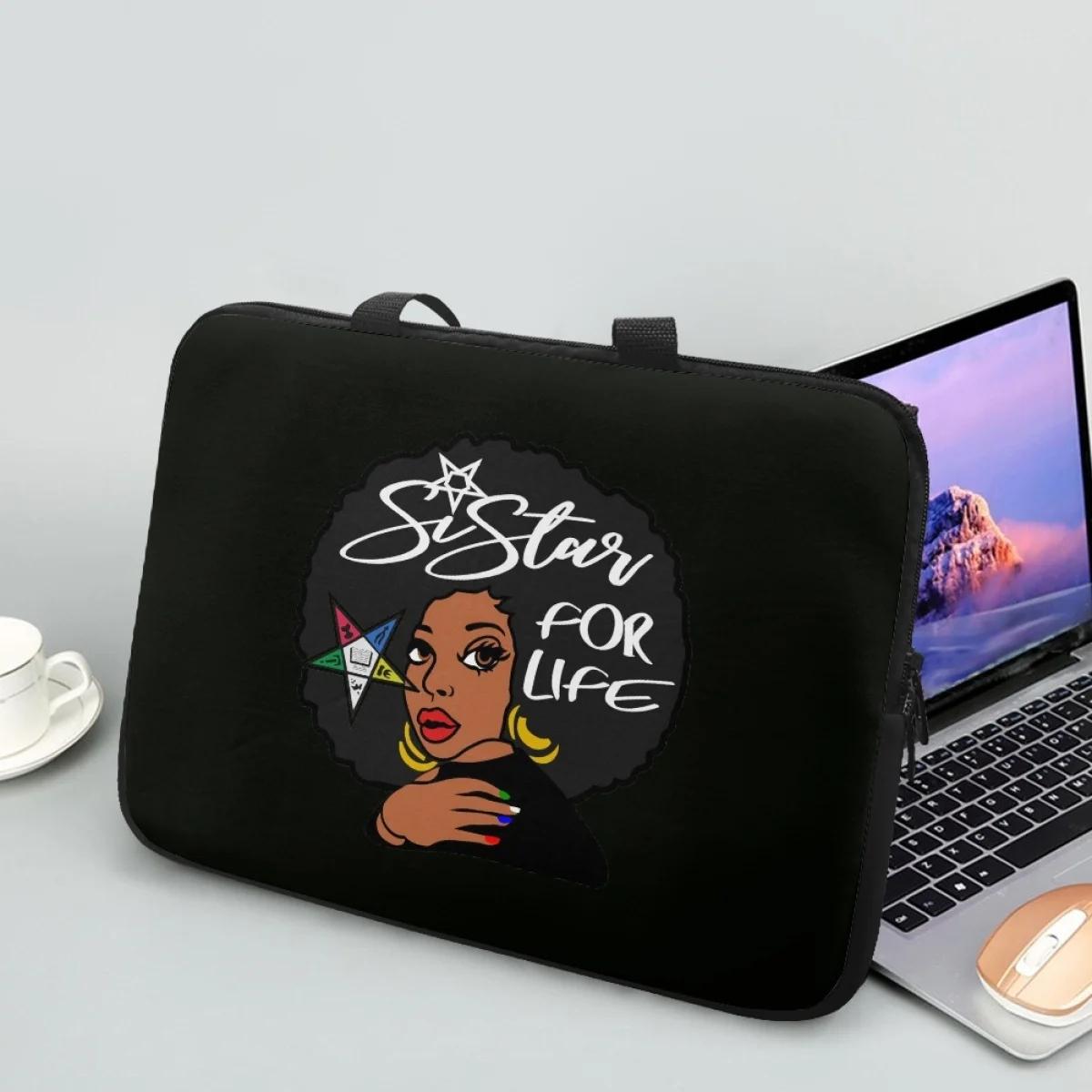 

OES Sistars Order Of Eastern African Women Design Tablet Bag Fashion Shoulder Casual Handbags for 10 12 13 15 17Inch Laptop Bag