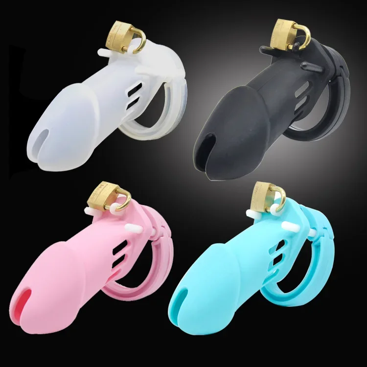 Male Chastity Cage Device with Penis Ring Cock Cages Men Virginity Lock Chastity Lock Belt Cock Ring Adult Game Products Sex Toy