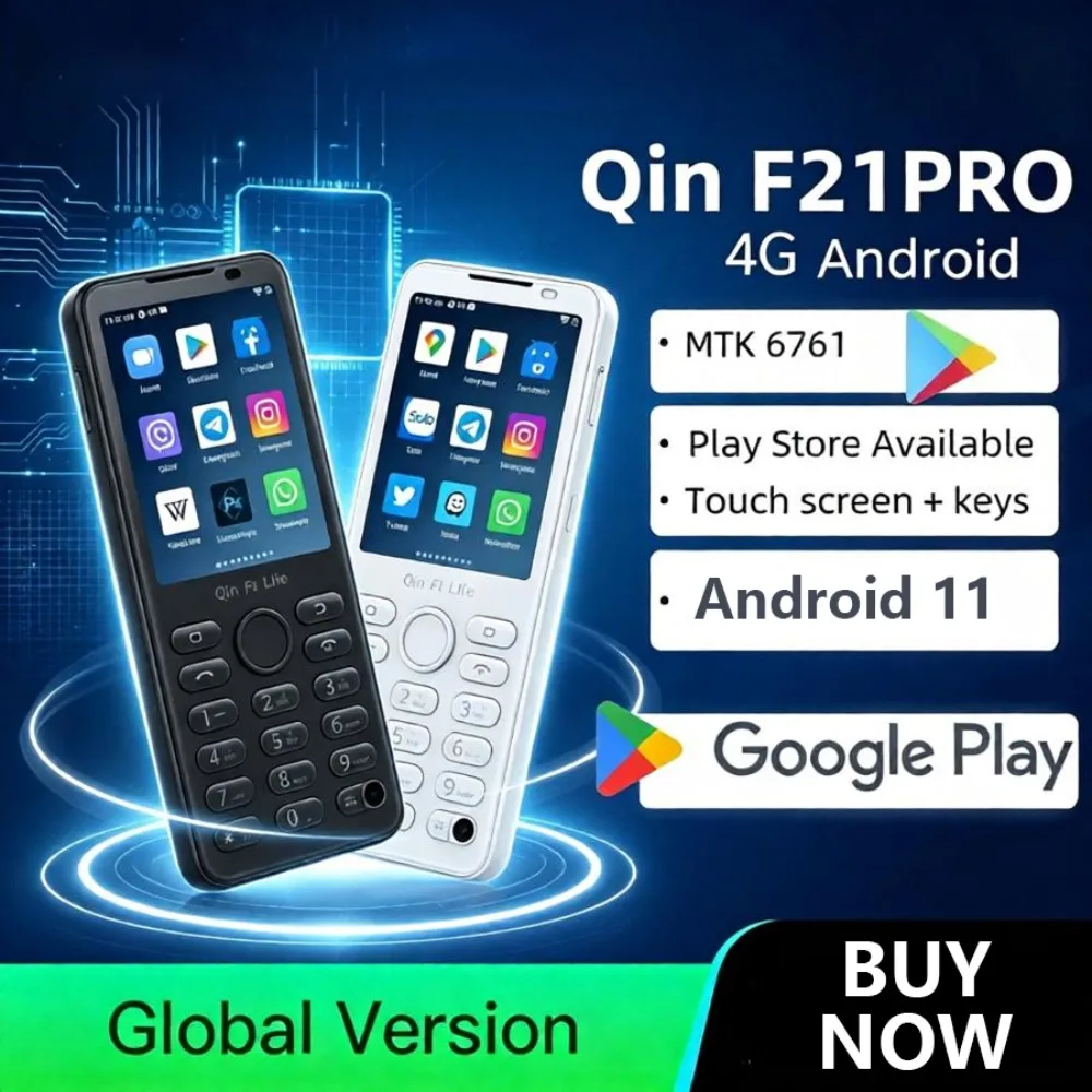 Qin F21 Pro 4G Touch Screen Smartphone Android11 3GB+32GB BT5.0 MTK6761 2120mAh Support Google Global Version Mobile Phone