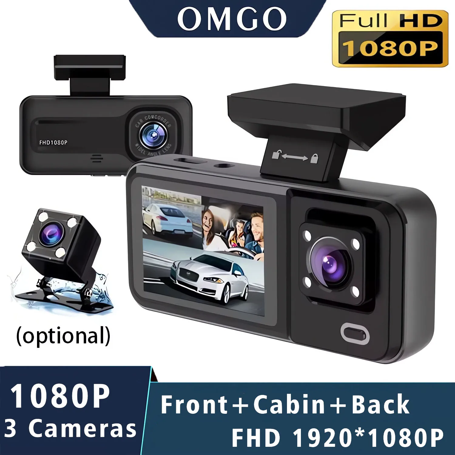 3 Camera 1080P Car …