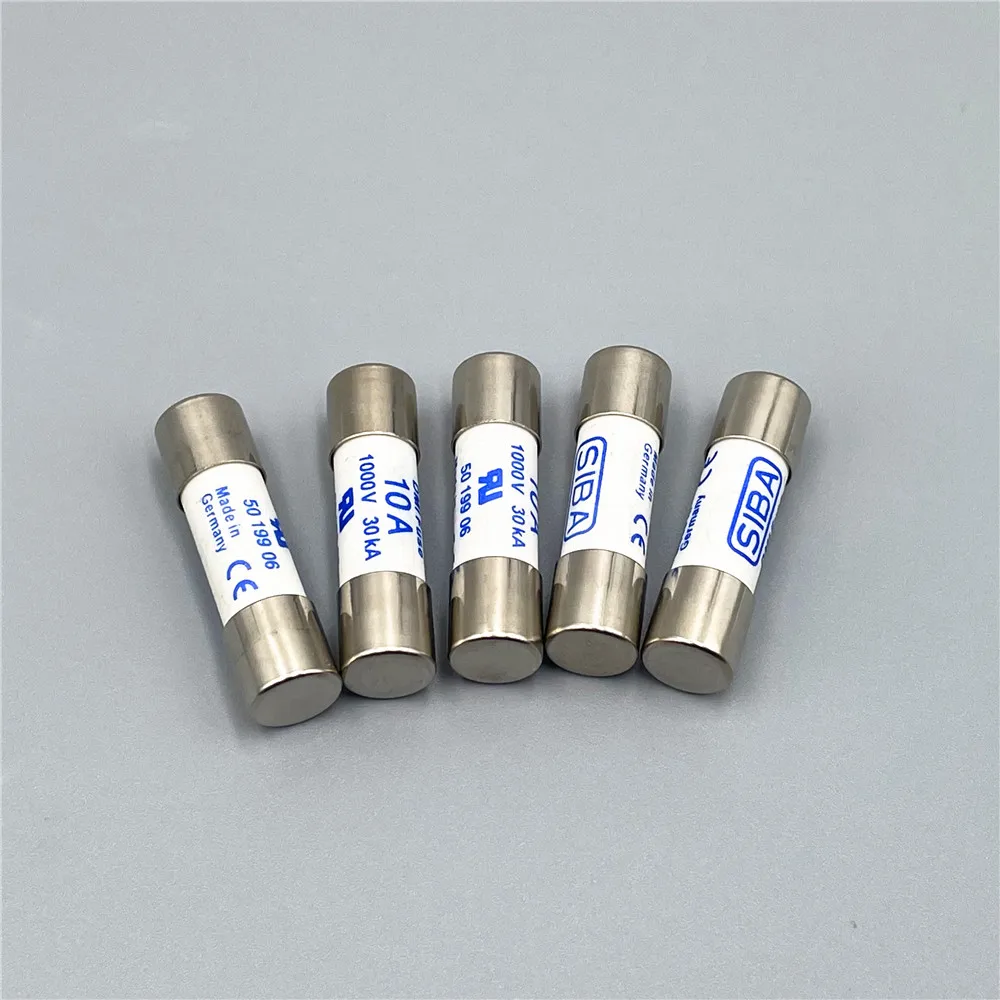 5pcs/Lot SIBA 10A gR 1000V 30kA 10x38mm DMI 5019906 Fast Acting Ceramic Fuse for Fluke Multimeter F15B F17B F18B