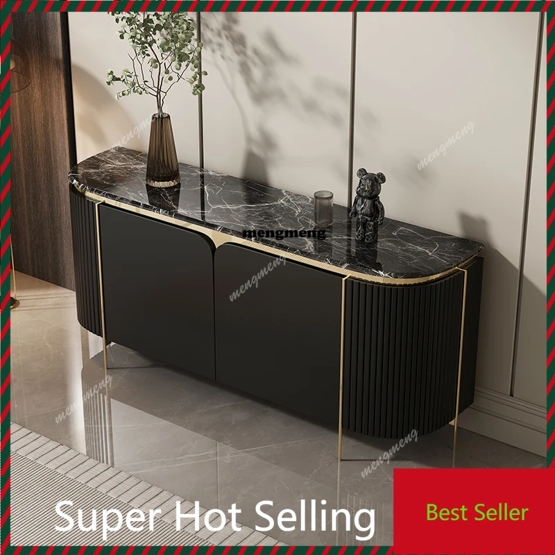 

luxury marble shoe cabinet Nordic elegant high-end design living room cabinets interior fashion armarios para salón furniture