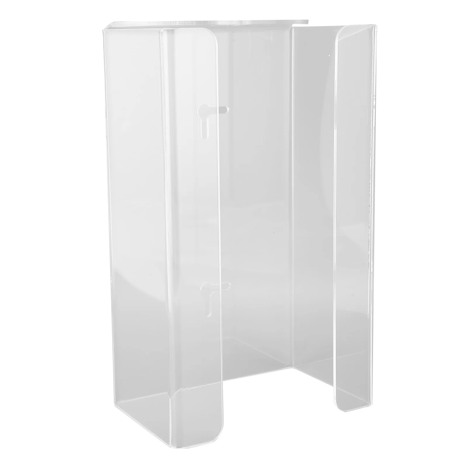 

Zk20 Glove Box Holder Dispenser Wall Mounted Tissue Holder Clear with Adhesive Expansion Screw for Home Kitchen