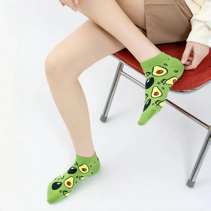 جوارب كاحل للرجال بدون عرض من الفاكهة لعام 2025 بتصميم Sokken على شكل أناناس وبطيخ ومضادة للانزلاق وقابلة للتنفس من القطن لرياضة الجري في صالة الألعاب الرياضية #5