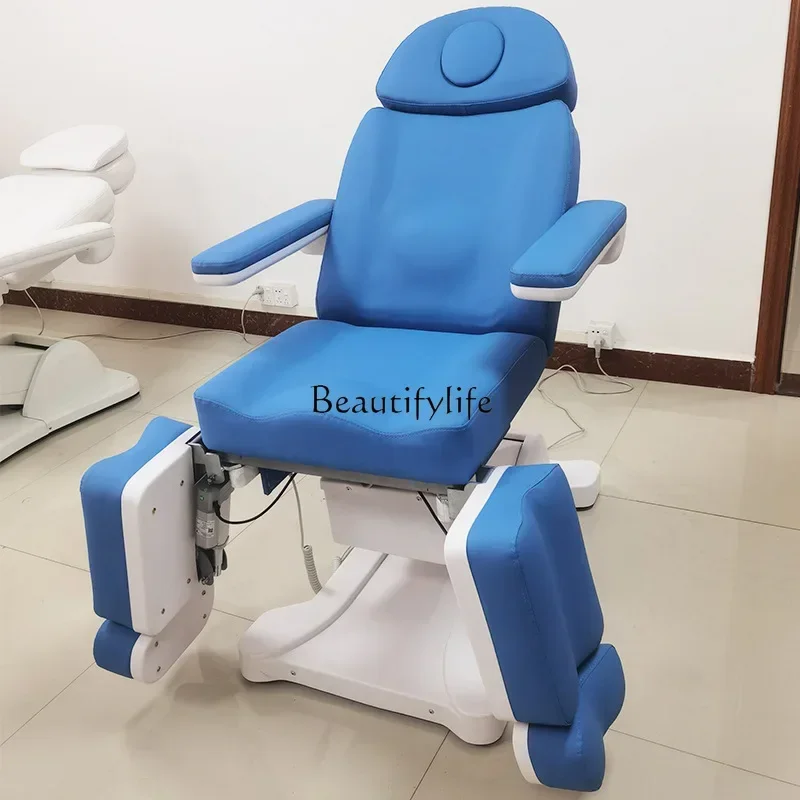 06 الكهربائية رفع سرير التجميل مسمار الفن تمرغ القدم سبليت الساق متعددة الوظائف المهنية باديكير كرسي