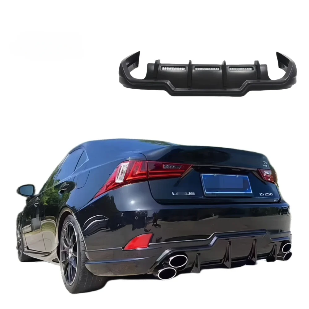 For 2013-2015 Lexus is200t is250 is300 Sports Upgraded toms style rear diffuser exhaust rear lip