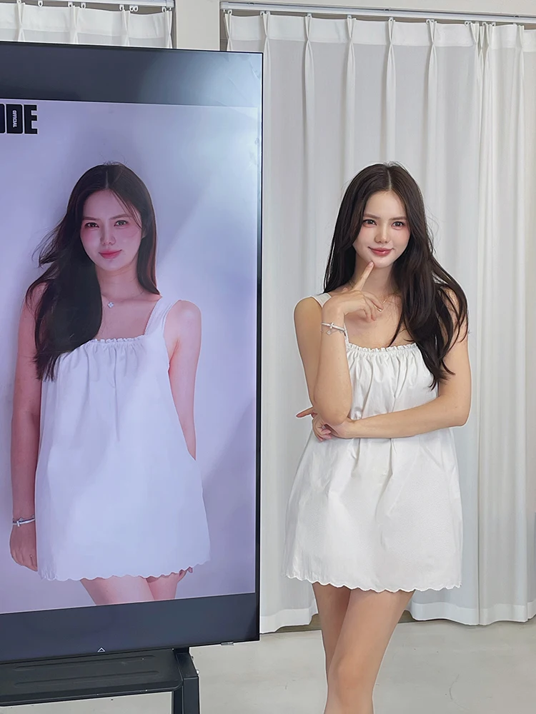 

Женские белые повседневные комбинезоны Fly SD, лето 2025, новинка, свободные, стройнящие, универсальные, с высокой талией, широкие штанины