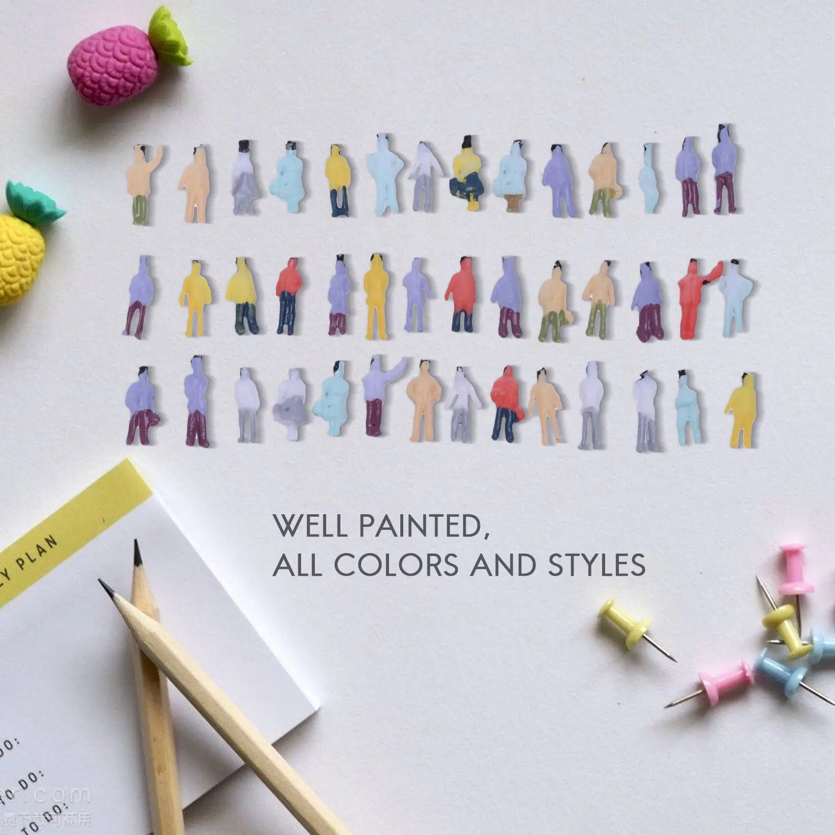 New 100Pcs Painted … - image